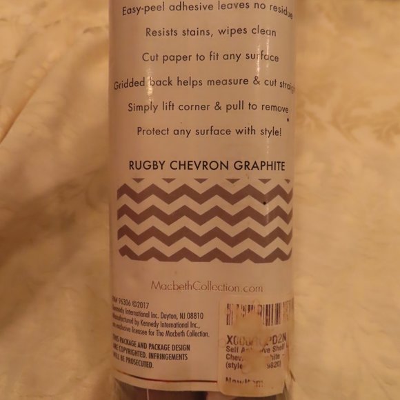 The Macbeth Collection Self Adhesive Contact Paper Shelf Liner - 3 Pack - Rugby - Picture 3 of 6